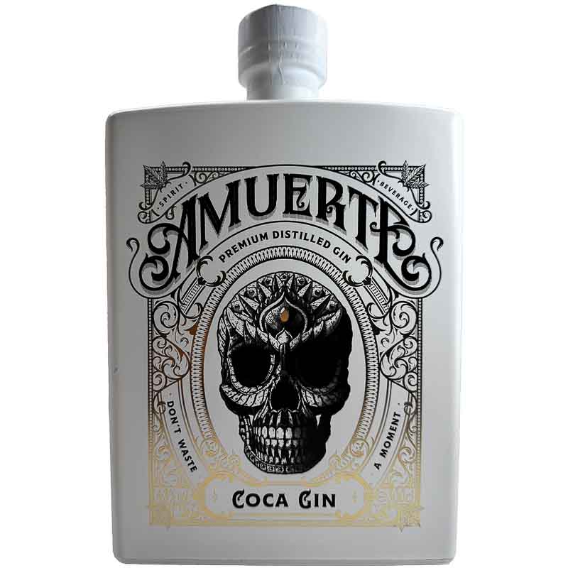 Amuerte white gin limited edition double magnum jerobaum, citrus en kruidige smaak 43% 300cl